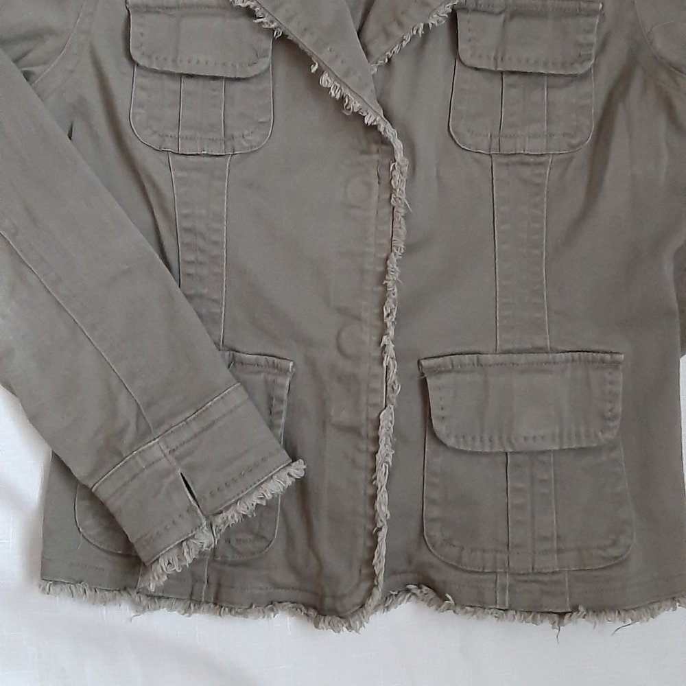 Live a Little Women`s Boho Raw Edge Jacket (M) - Picture 5 of 15